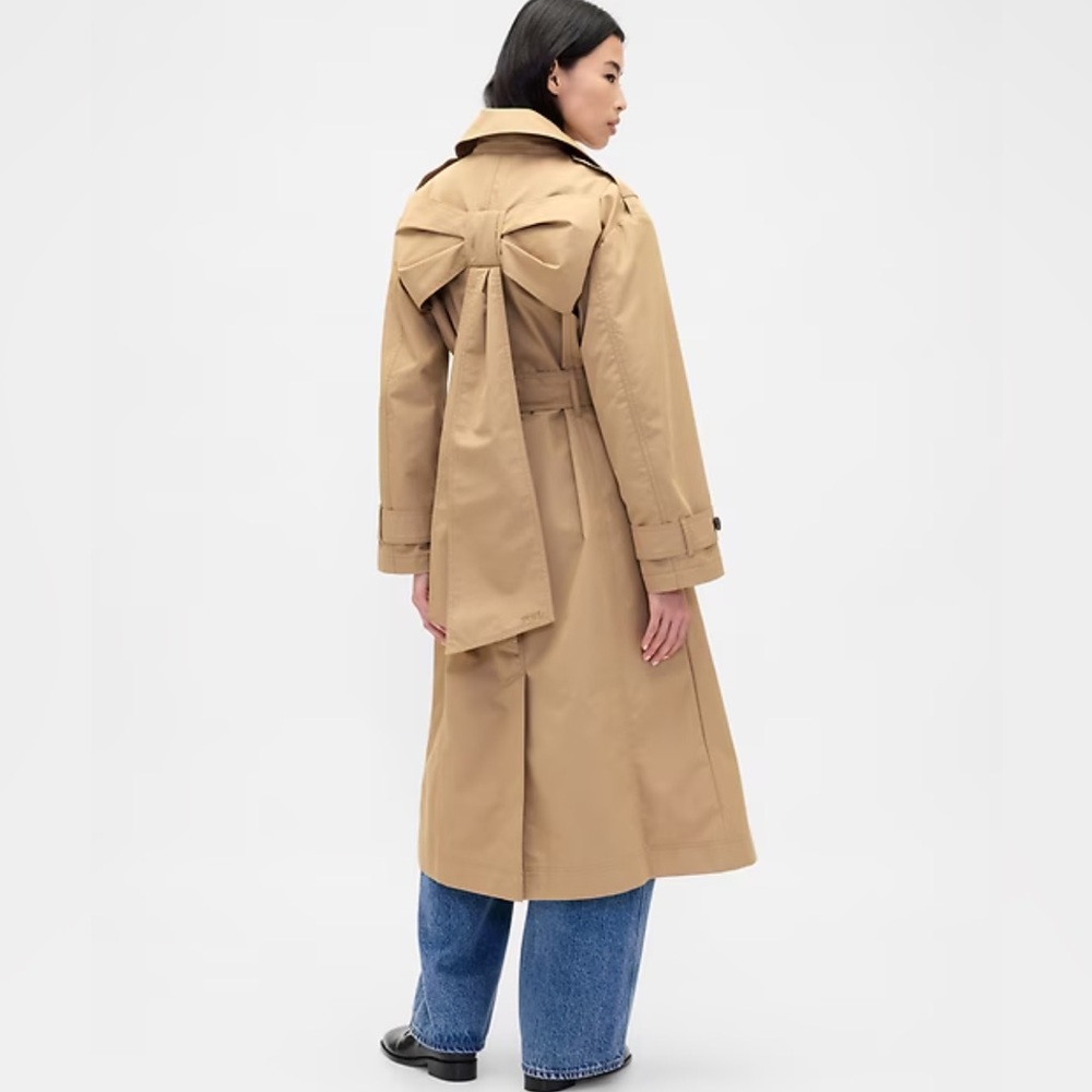 Gap Sandy Liang Bow Trench L/XL NWT